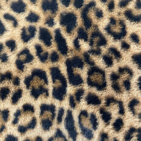 imitatie bont - fake fur panter  classic KicKenStoffen
