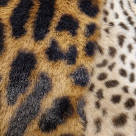 imitatie bont - fake fur panter  classic en cheetah dots KicKenStoffen