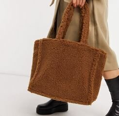 voorbeeld ander bruine teddy shopper bruin @kickenstoffen
