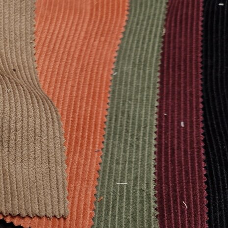 Swessiedesign corduroy rib zonder stretch - kickenstoffen