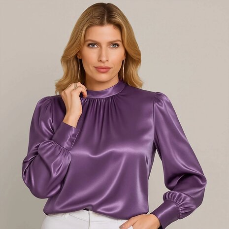 Stretch-Satin-Fabric-Mauve-blouse