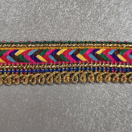galonband goud kleuren vlecht - KickenStoffen