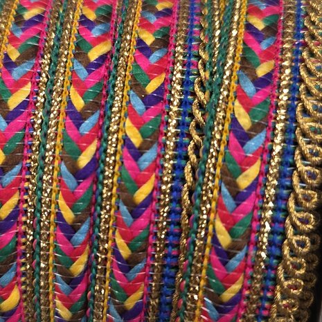 galonband goud kleuren vlecht - KickenStoffen