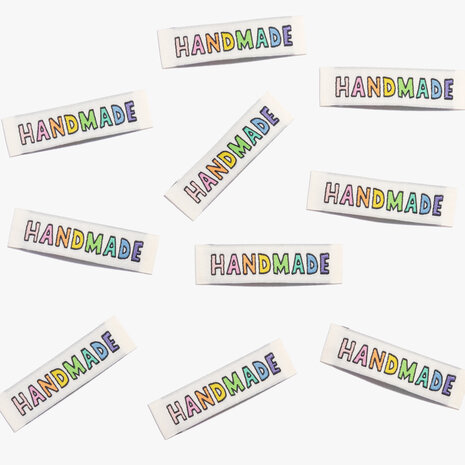 handmade rainbow labels KATM - KicKenStoffen 