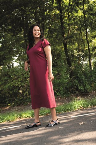 Dress Anna Poppy 26 PUNTA jersey - KicKenStoffen