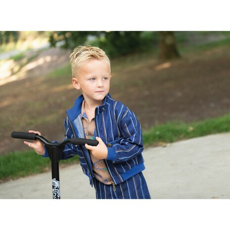 jack alix en short tobias denim jeansstof uit poppy 26 - kickenstoffen