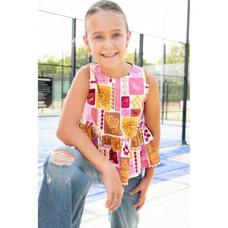 summer patchwork katoen van top lune uit poppy 26 - kickenstoffen