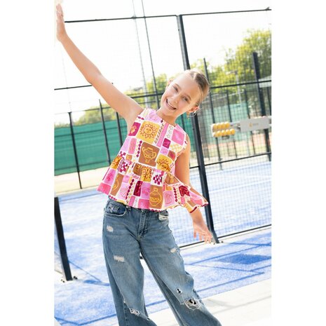 summer patchwork katoen van top lune uit poppy 26 - kickenstoffen