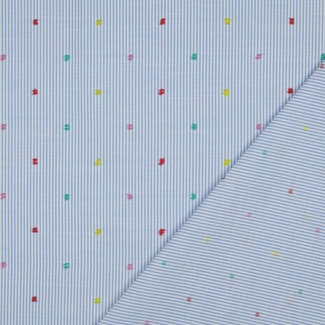 cotton stripes dobby 03854.001 patroon trousers alina en top lune uit Poppy 26 - kickenstoffen