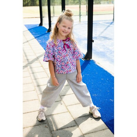 orelia bloemen poplin van de blouse uit poppy 26 05966.005 KicKenStoffen