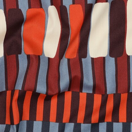 staafjes stof katoen viscose van de dress estelle uit poppy 26 05922.002 kickenstoffen