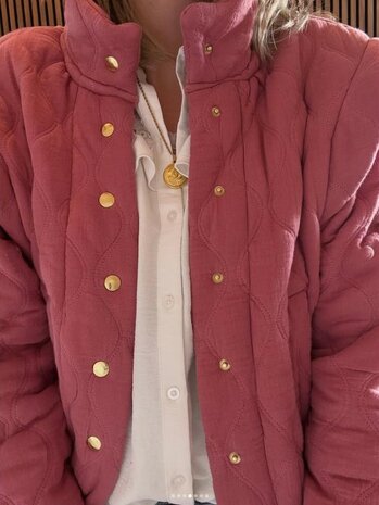 gewatteerde hydrofiel bomberjas gemaakt door sewing.sjan - stof kickenstoffen