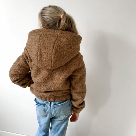 aanvulling renee jas - bomber - boucle teddy