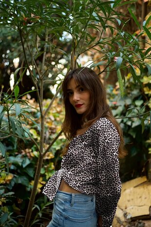 Viscose Satijn Luipaardprint &ndash; Poppy Fabrics