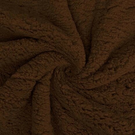 fluffie teddy - KicKenStoffen - bruin