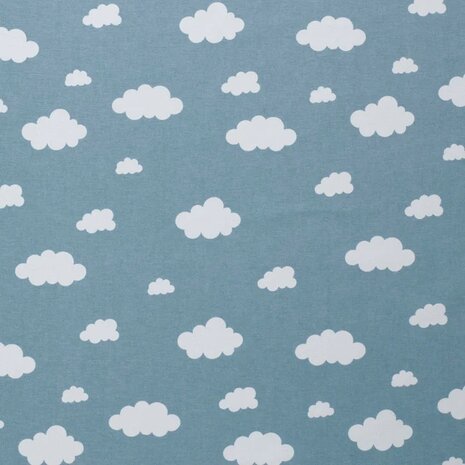 Jursie - wolkjes flanel - kickenstoffen