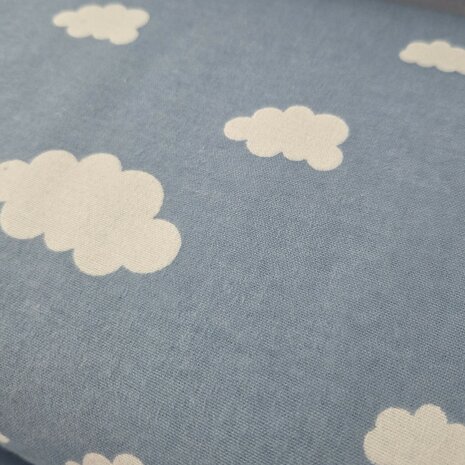 Jursie - lieve wolkjes flanel - kickenstoffen