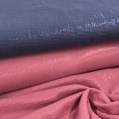 glitter hydrofiel marine blauw en roze van KicKenStoffen