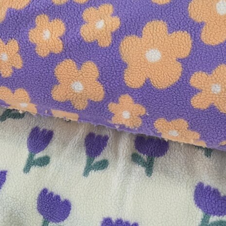 daisy bloemen en tulpen bloemen teddy - kickenstoffen