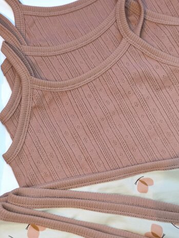 ondergoed setje strepen pointelle en vlindertricot gemaakt door mbym 