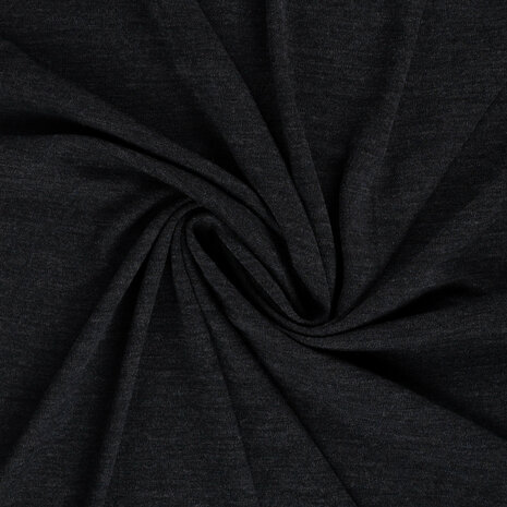 mulesin vrij - merino wol tricot zwart antraciet
