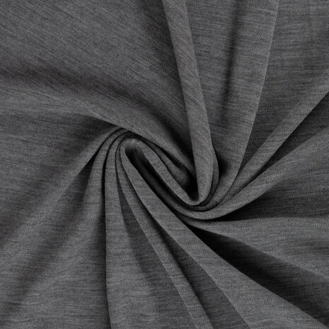 mulesin vrij - merino wol tricot grijs melange