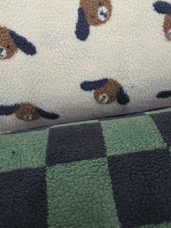 dikke teddy stof van Poppy - jongensstoffen