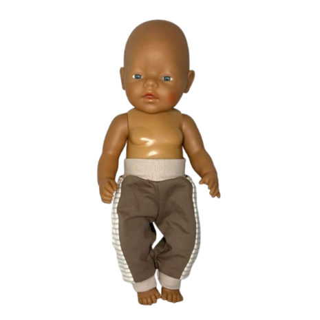 babyborn jogging pak naaipatroon poppen Nappi - bij kickenstoffen
