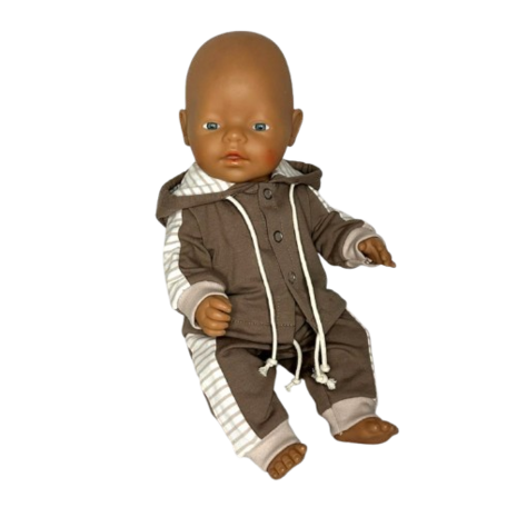 babyborn jogging pak naaipatroon poppen Nappi - bij kickenstoffen