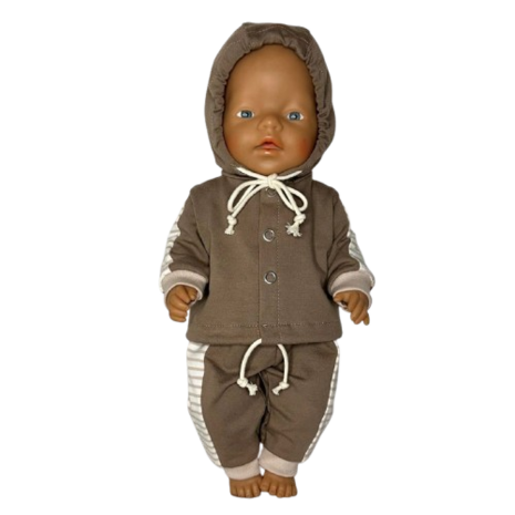 babyborn jogging pak naaipatroon poppen Nappi - bij kickenstoffen