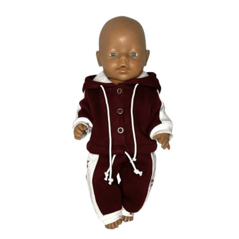 babyborn jogging pak naaipatroon poppen Nappi - bij kickenstoffen