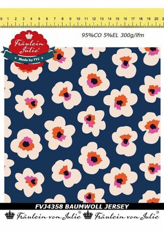 blauw wit roze oranje FVJ Bloemen