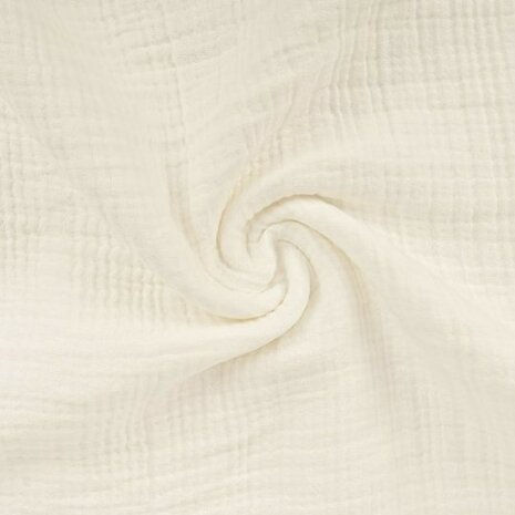 hydrofiel extra dik - 6laags - Beebsstofjes - KickenStoffen - off white