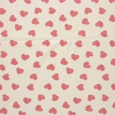 Jursie blush roze harten tricot KicKenStoffen