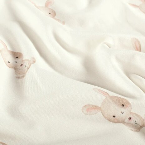biologische tricot pastel konijnen van KicKenStoffen -Jursie