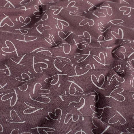 hartjes tricot met donkere ondergrond Jursie