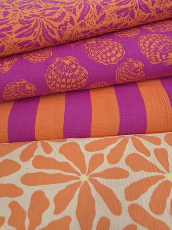 hydrofiele katoen felle en frisse kleuren - modestoffen