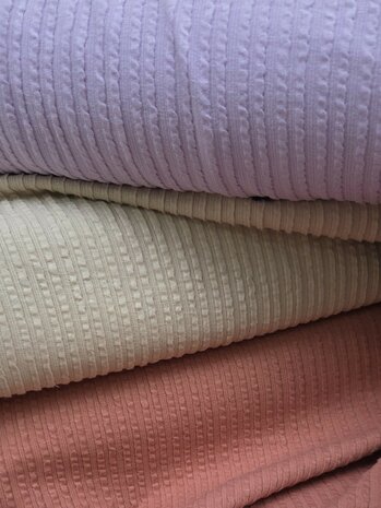 Baby Rib Jacquard lila - kiezel - kleiroze