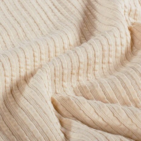 baby rib jacquard beige