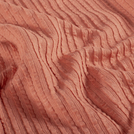 baby rib jacquard roze terra