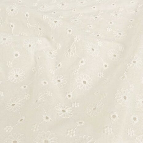 broderie bloem off white 5997-151