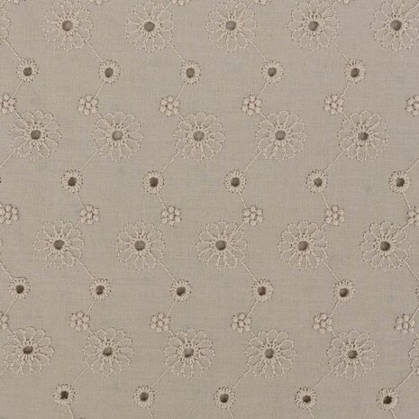 broderie bloem met schulprand  5997-1853 katoen