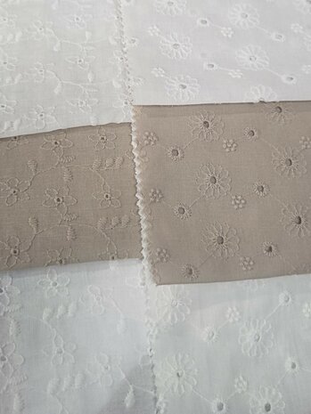 broderie schulprand - katoen