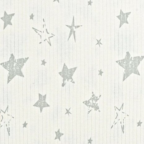 baby rib stars old green - kickenstoffen