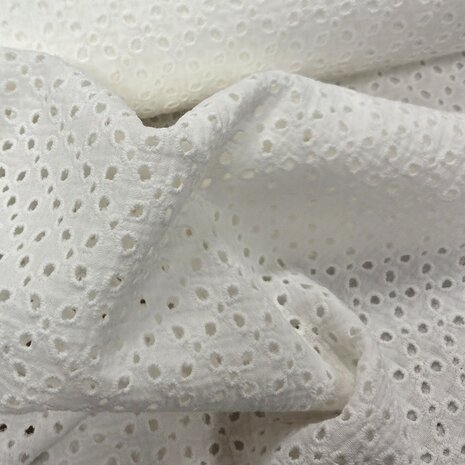 broderie hydrofiel BEEBSstofjes - off white