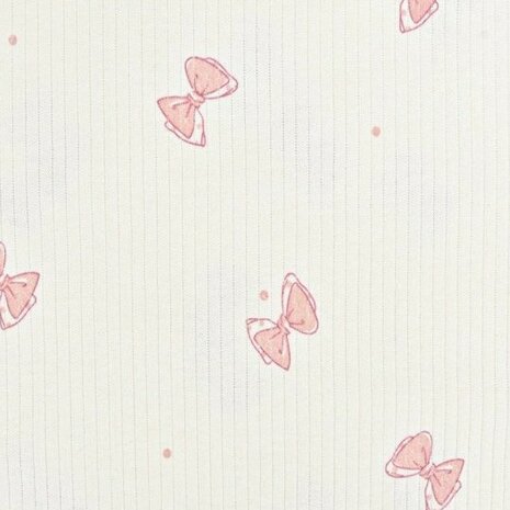 baby rib strikjes roze - kickenstoffen