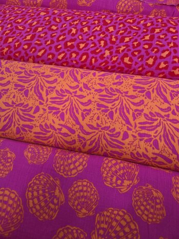 hydrofiele katoen felle en frisse kleuren - mode stoffen