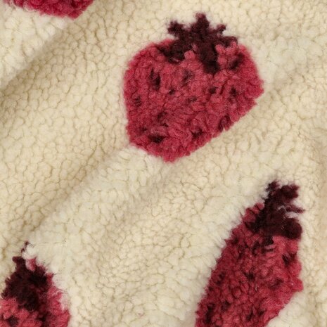 teddy jacquard strawberries 08032 Poppy