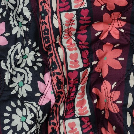 gestepte stof aubergine poppy 07831.003