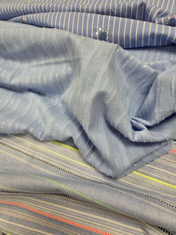 modestoffen Poppy licht blauw